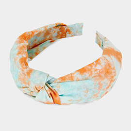 Tie Dye Burnout Knot Headband