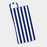 Striped Beach Towel and Tote Bag