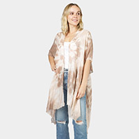 Tie Dye Cover Up Kimono Poncho