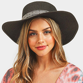 Tribal Band Panama Sun Hat