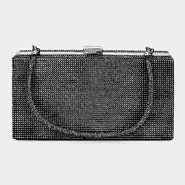 Bling Rectangle Evening Tote / Clutch / Crossbody Bag