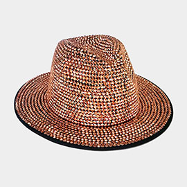 Bling Studded Panama Hat