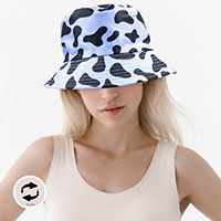 Cow Patterned Reversible Bucket Hat