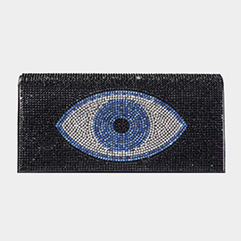 Bling Evil Eye Evening Clutch / Crossbody Bag