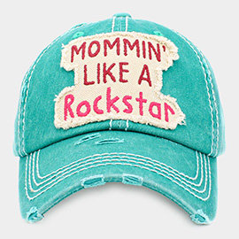 MOMMIN' LIKE A Rockstar Message Vintage Baseball Cap