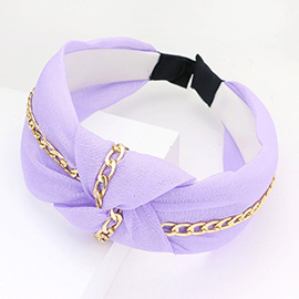 Chain Trim Knot Headband