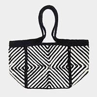 Geometric Patterned Tote Bag