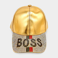 Bling Boss Message Baseball Cap 