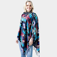 Western Doublesided Shawl/Poncho