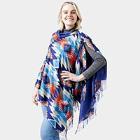 Western Doublesided Shawl/Poncho