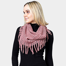 Mini Tube Fringe Scarf