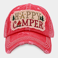 HAPPY CAMPER Vintage Baseball Cap