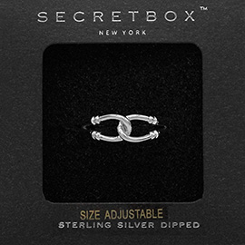 SECRET BOX_Sterling Silver Dipped Metal Ring