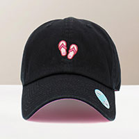 Flip Flops Embroidered Baseball Cap