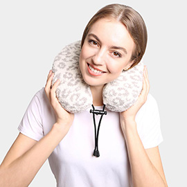 Leopard Patterned Neck Travel Pillow