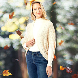 Soft Patterned Crochet Shrug