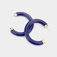 Acetate Hoop Earrings