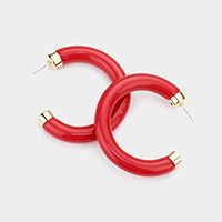 Acetate Hoop Earrings