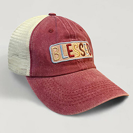 BLESSED Message Mesh Back Baseball Cap