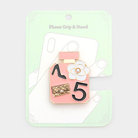 Enamel Metal Perfume Adhesive Phone Grip and Stand