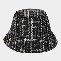 Plaid Check Patterned Bucket Hat