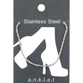 Stainless Steel Twisted Chain Anklet