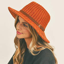 Belt Band Knit Panama Hat