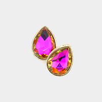 Teardrop Stud Evening Earrings