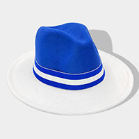 Color Blocked Fedora Hat