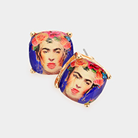 Frida Kahlo Stud Earrings