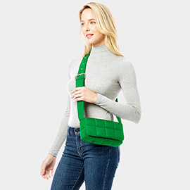 Quilted Puffer Crossbody Bag