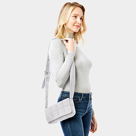 Quilted Puffer Crossbody Bag