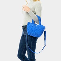 Wide Wale Corduroy Tote / Crossbody Bag