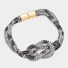 Knotted Bling Magnetic Bracelet