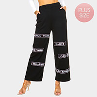 City Name Printed Pants