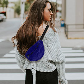 Faux Fur Fanny Pack / Belt Bag