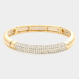 Rhinestone Embellished Stretch Bracelet