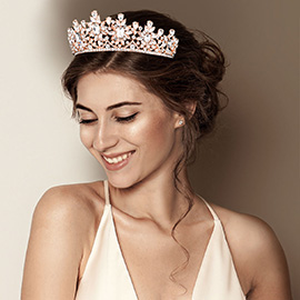 Multi Stone Embellished Princess Tiara