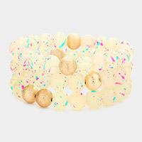 3PCS - Paint Splash Beaded Stretch Bracelets