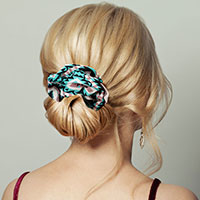 Aztec Patterned Scrunchie Hair Band