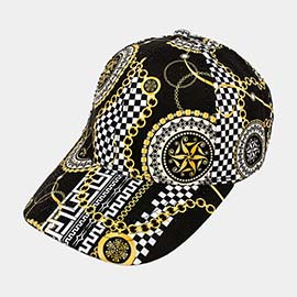 Chain Patterned Baseball Cap