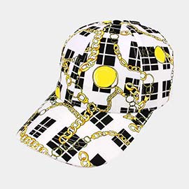 Chain Patterned Baseball Cap