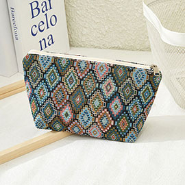 Patterned Pouch Clutch Bag