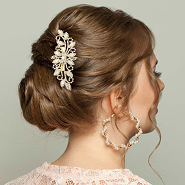 CZ Marquise Accented Hair Comb