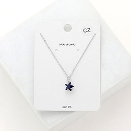 CZ Star Pendant Necklace