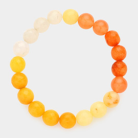 Colorful Natural Stone Stretch Bracelet