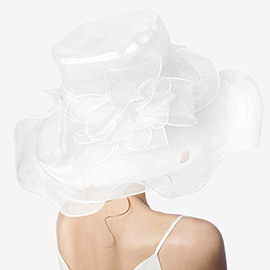 Mesh Bow Organza Dressy Hat