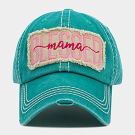 Blessed Mama Message Vintage Baseball Cap