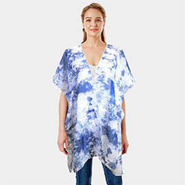 Tie Dye Cover Up Kimono Poncho