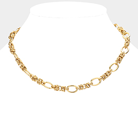 18K Gold Dipped Stainless Steel Premium Handmade Chain Necklace